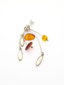 925 Silver & Natural Baltic Amber Pendant