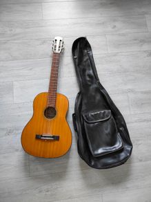 Vintage 1960s Rosetti The Schaller Scholar No.007 Classical Acoustic Guitar + leather Bag