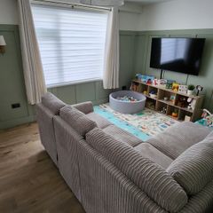 DFS Heydon Corner Sofa - Manual Recliner - Mink