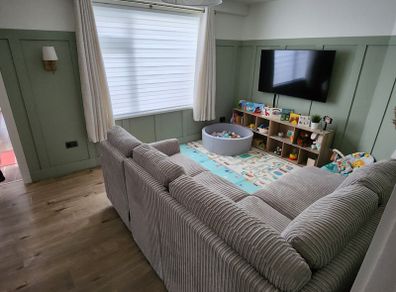DFS Heydon Corner Sofa - Manual Recliner - Mink