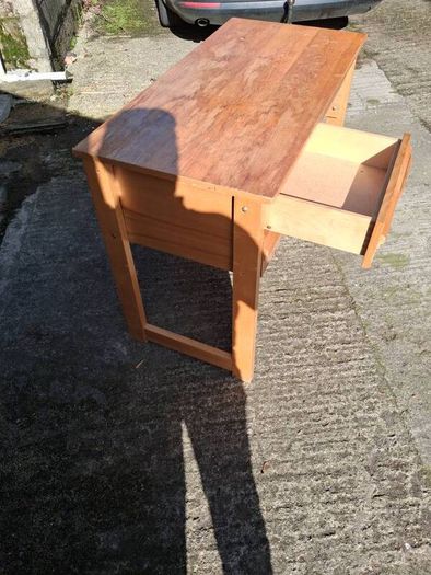 Light oak desk