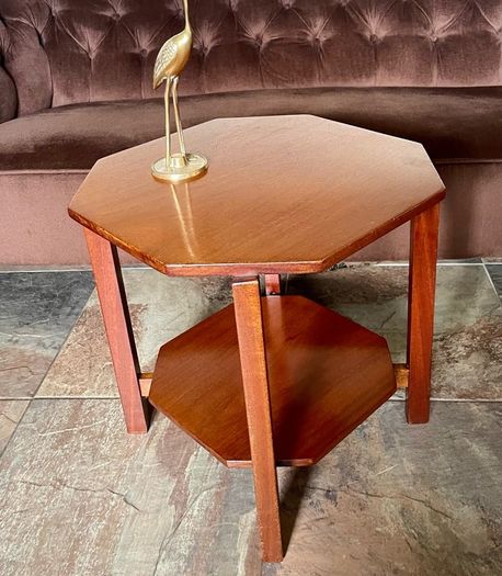 Unique 1950s Mid Century Solid Teak Side Occasional or Small Coffee table