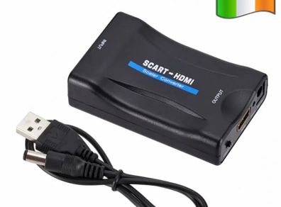 SCART to HDMI Composite Video Converter Audio Adapter for SKY DVD PS3