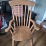 Stunning high back Wooden Armchairs Image 4