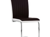 Cantilever Dining Chairs 2 pcs Brown Faux Leather