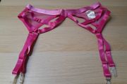 Pink harness garter belt