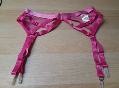 Pink harness garter belt