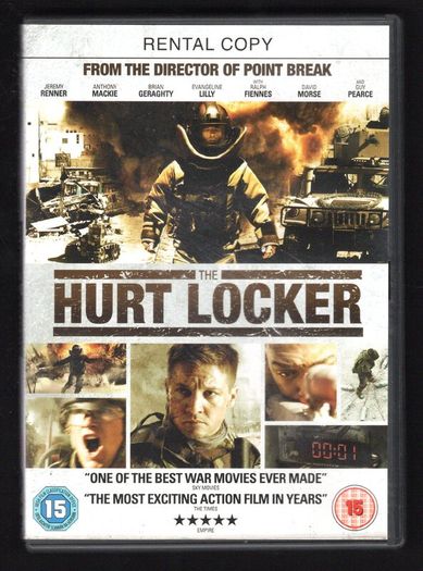 The Hurt Locker DVD Movie staring Jeremy Renner, Anthony Mackie & Brian Geraghty