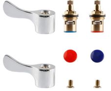 2pcs Supply Water Heater Faucet Fittings Faucet Alloy Handle Handle Washer Mop Sink Small Faucet Handle Outdoor Garden Faucet Handle Valve Cylinder