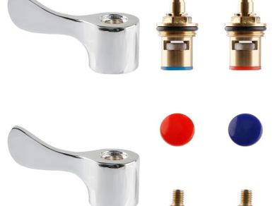 2pcs Supply Water Heater Faucet Fittings Faucet Alloy Handle Handle Washer Mop Sink Small Faucet Handle Outdoor Garden Faucet Handle Valve Cylinder