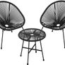 _Garden Furniture Set 3 Piece Garden Furniture Set Poly Rattan Lounge Image 4
