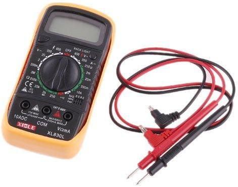 New Professional Digital Electric Multimeter Cables Battery Very Good Quality + 9V Battery