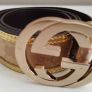 Original Gucci Golden with Bucci Buckle Ladies Belt Image 2