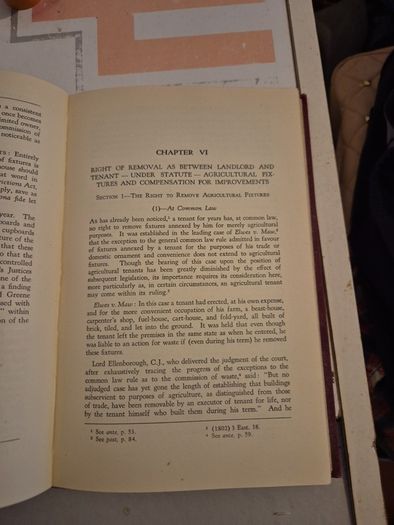 Vintage The Law Relating to Fixtures Benaiah Adkin