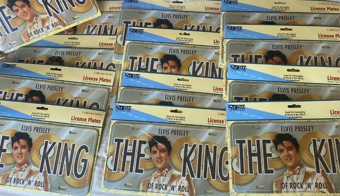 Elvis, Gold Disc License Plate, Free Post