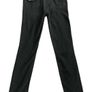 Paige Hoxton Ankle length Ripped Knee Distressed Straight Jeans in Washed Black 24 Image 7