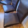 Set of 4 Chocolate Brown Dining Chairs Image 2
