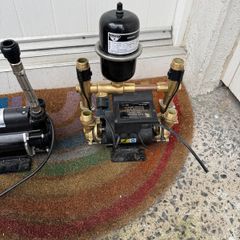 2 showers pumps