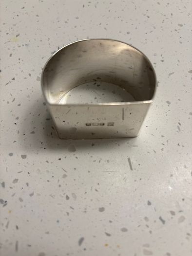 1959 Sheffield solid silver napkin ring