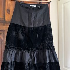Black Long Skirt Hefi Collection Size 38