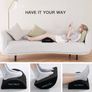 Ergonomic Desk Foot Rest, Foot Stool, Foot Rest Under Desk with Velvet & Mesh Covers, Suitable for Travel in Home Office Image 3