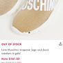 Moschino Love Gold Sneakers Image 4