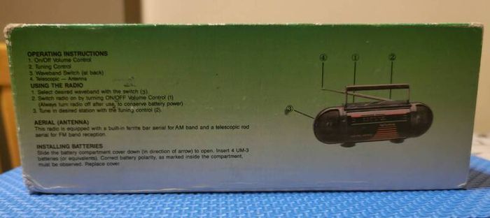 1995 Radio IOSSA AM/FM Radio S-38, exelent condition,