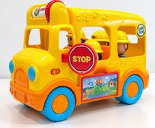 Pre Owned LeapFrog Interactive Yellow Bus with 4 Figures & Accessories