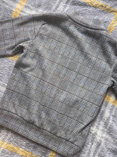 Brand New River Island Boys Grey Check Track Jacket