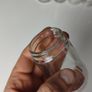 310 - Set of 7 Vintage Decorative Similar Size Collectible Clear Glass Tall Jars Image 6