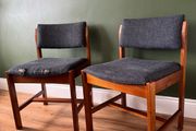 Mid Century Vintage dining chair x2