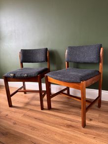 Mid Century Vintage dining chair x2