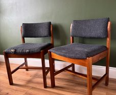 Mid Century Vintage dining chair x2