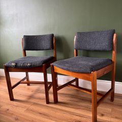 Mid Century Vintage dining chair x2