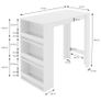 Bar table with 3-tier shelf Image 6