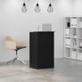 Reception Desk Black 55x50x103.5 cm Engineered Wood Image 3