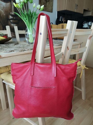 Red Leather Handbag