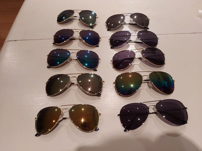 Glass Mirror Sunglasses