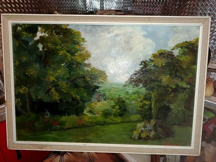 Large oil painting on canvas