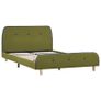 Bed Frame Green Fabric 120x190 cm Image 6