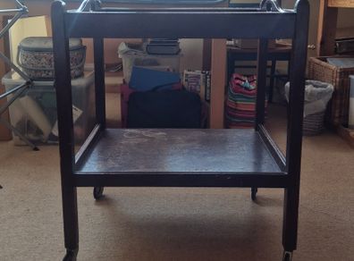 Wooden trolley