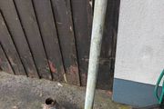 Cast iron hopper and pipe