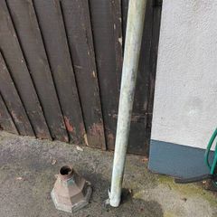 Cast iron hopper and pipe