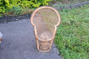 Child wicker rattan seat