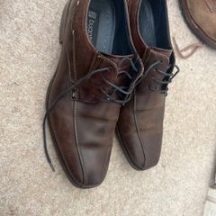 mens brown shoes Bugatti size 9 eu 43