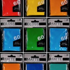 Multiple Colours Available - 60x Ultra Pro Pro-Matte and Gloss Small Deck Protector Sleeves Yugioh Cardfight Cards Japanese Size