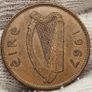 Ireland 1967 1/2d Halfpenny Image 2