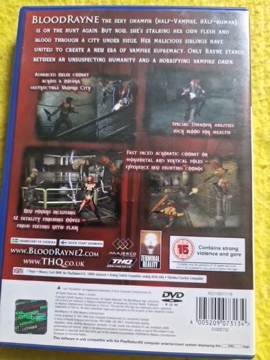 Bloodrayne 2 Blood Rayne  PlayStation2 Ps2 Games Original
