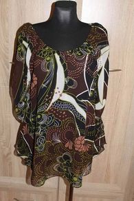 Rainbow collection brown top size UK14 EU42 Postage included