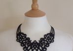 Laser cut French Parisian Designer Necklace